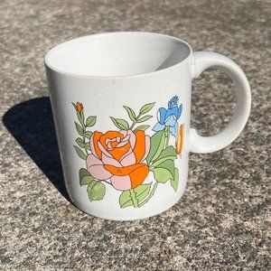 colorful floral graphic mug 15oz
